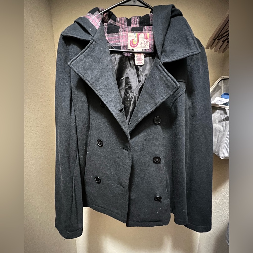 Black pea coat